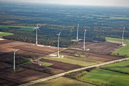 Luftaufnahme Windpark im Witten