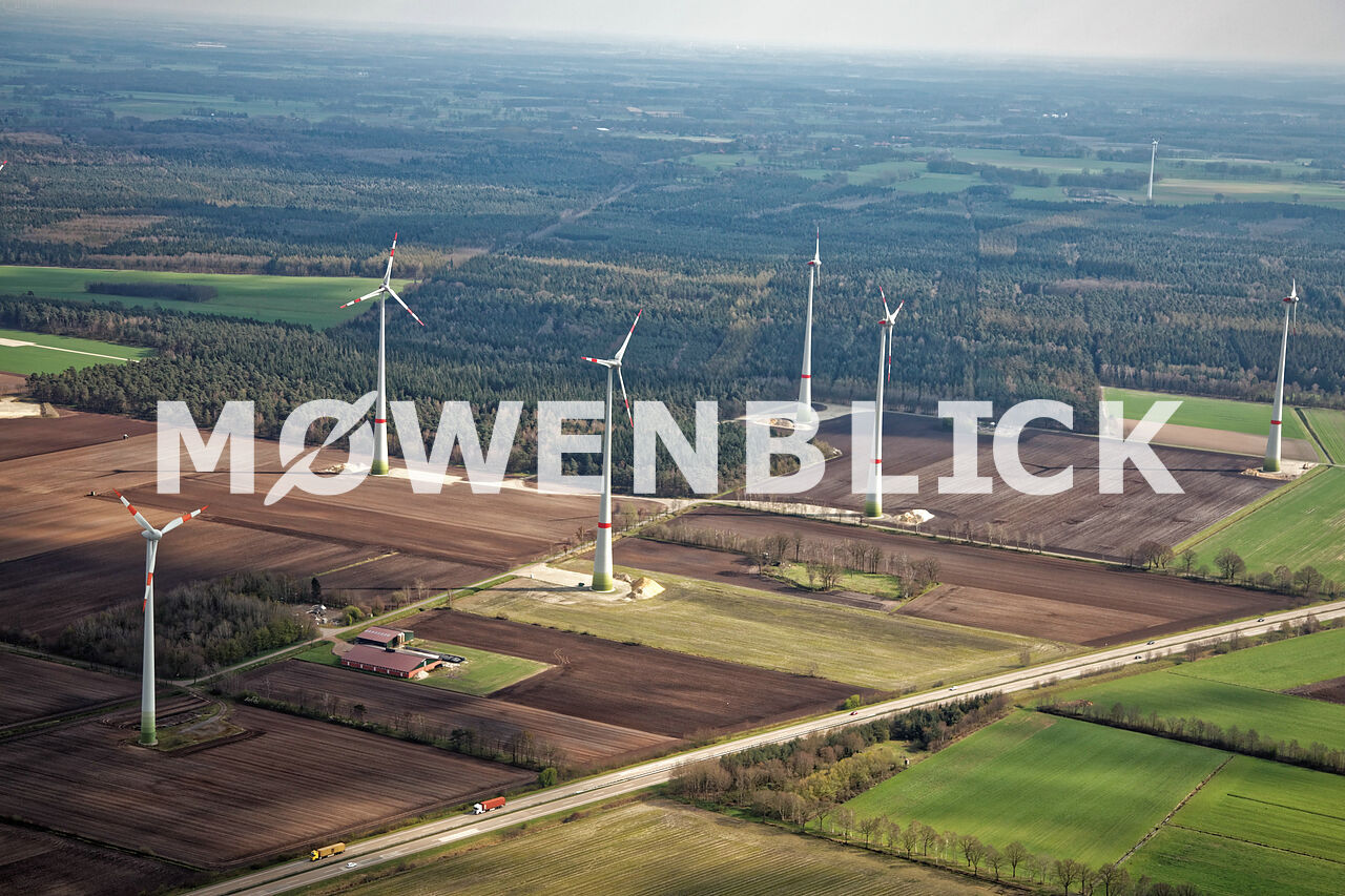 Windpark im Witten Luftbild