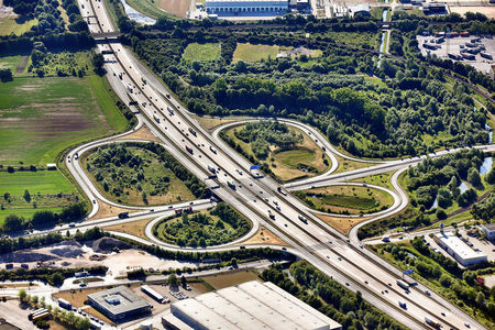 Luftaufnahme Bremen Hemelingen Autobahnabfahrt