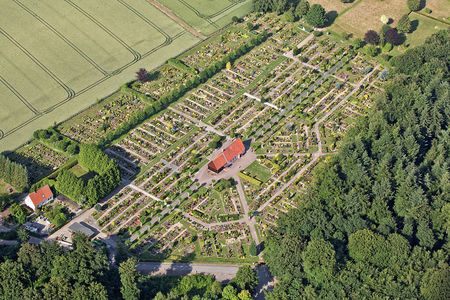 Luftaufnahme Der Friedhof