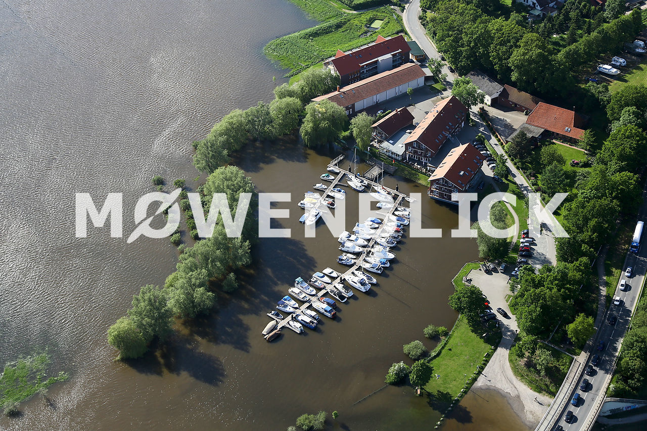 Weserüberschwemmung Luftbild