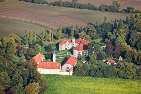 Luftaufnahme Schloss Hünnefeld