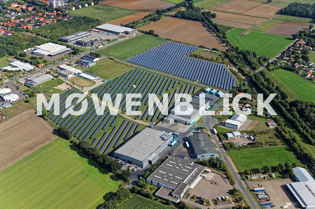 Solarpark Domäneweg Luftbild