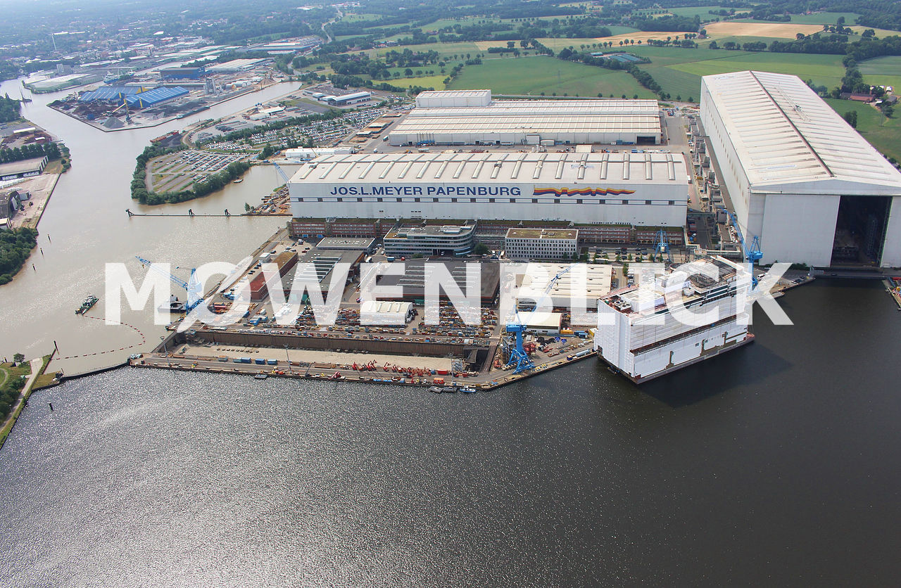 Meyer Werft Luftbild