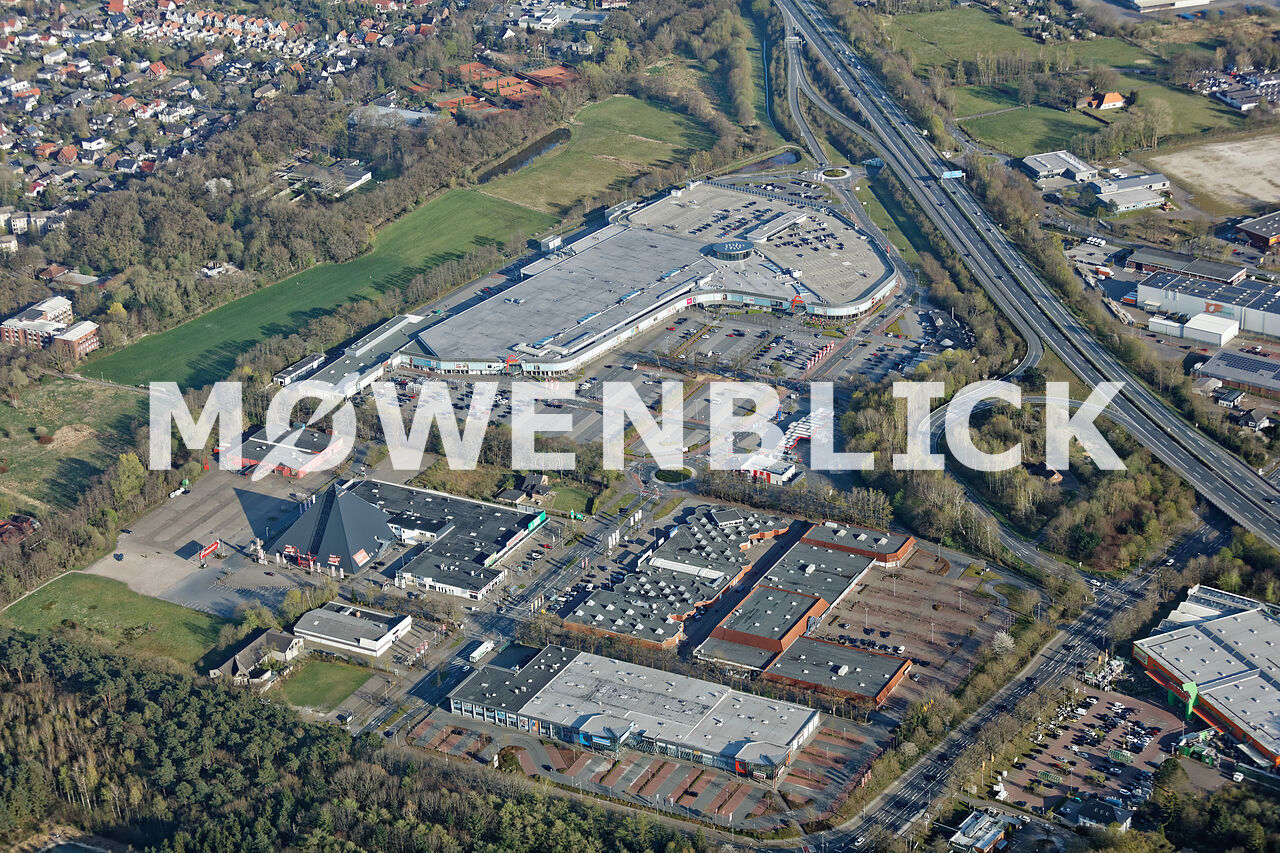 Einkaufsland Wechloy Luftbild