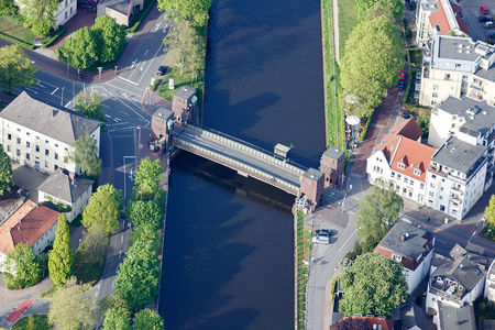 Luftaufnahme Cäcilienbrücke