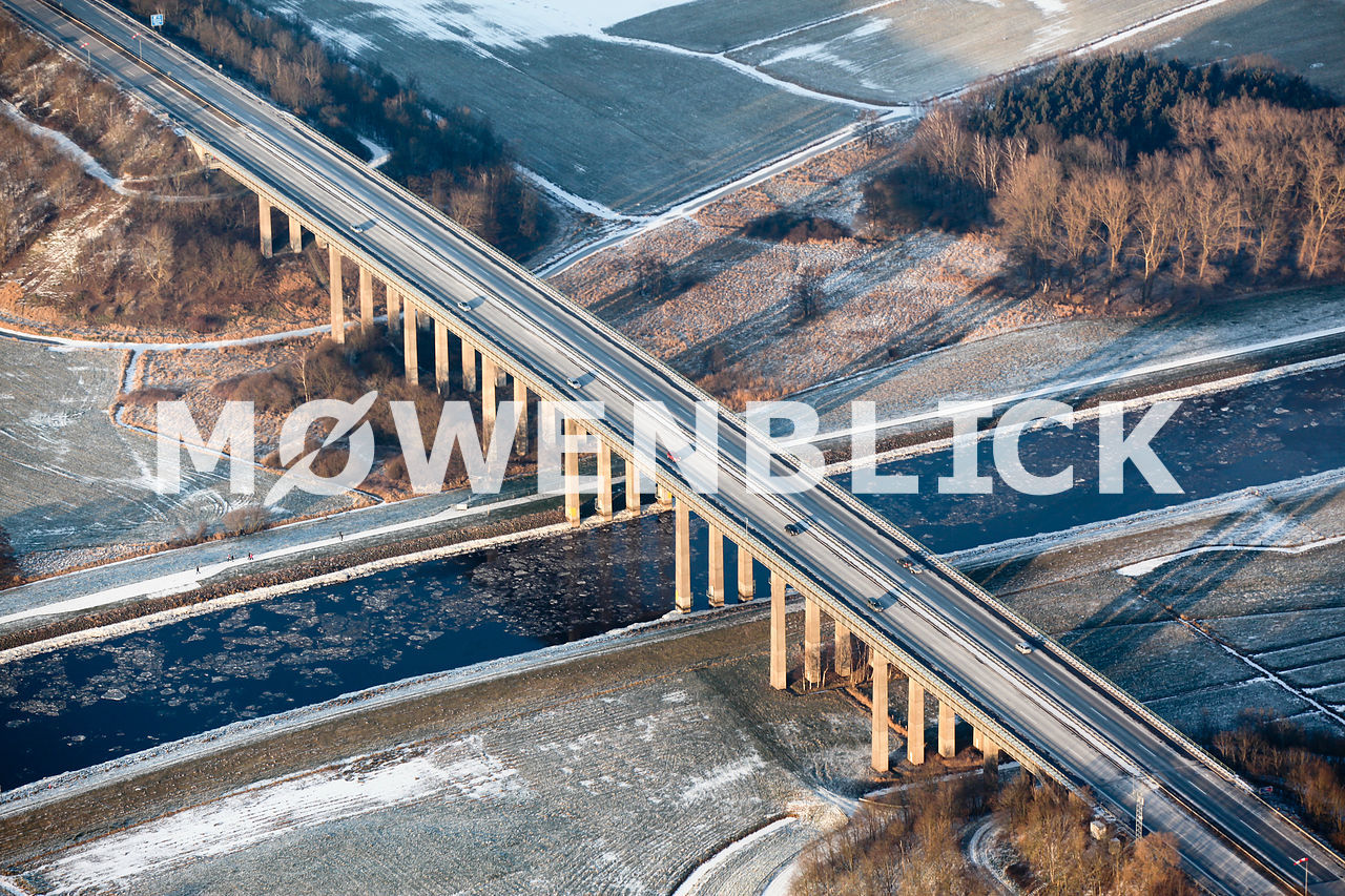 Autobahn über die Hunte Luftbild