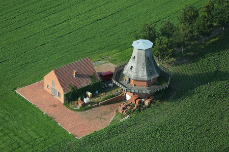 Luftaufnahme Windmühle Bruchgraben