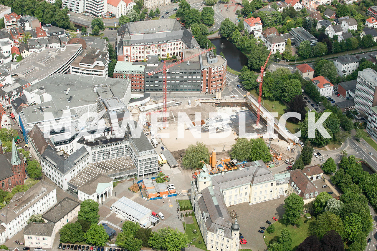 Baustell Schlosshöfe Luftbild