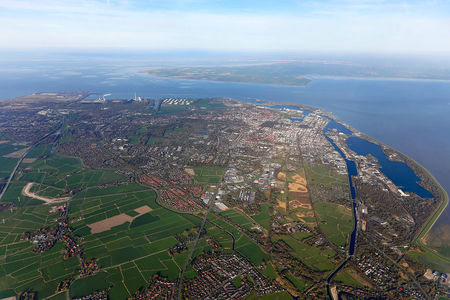Luftaufnahme Luftaufnahme der gesamten Stadt Wilhelmshaven