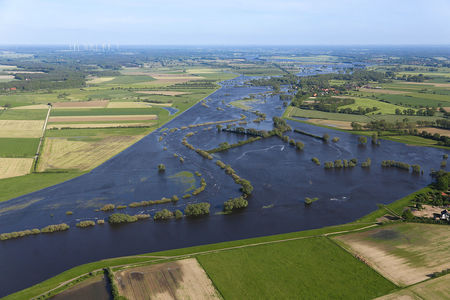 Luftaufnahme Überschwemmung