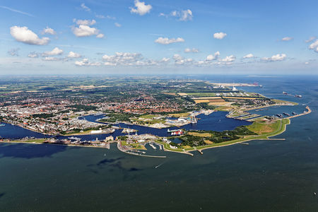 Luftaufnahme Stadt Wilhelmshaven