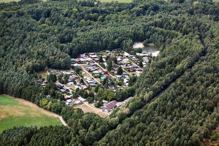 Luftaufnahme Waldcampingplatz Endel