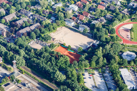 Luftaufnahme Tennisplatz