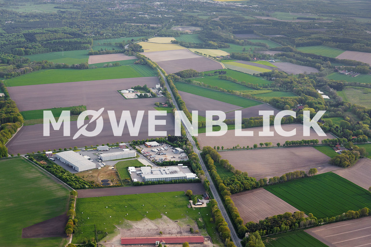 Gewerbegebiet Hockensberg  Luftbild