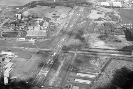 Luftaufnahme Geschlossener Flugplatz