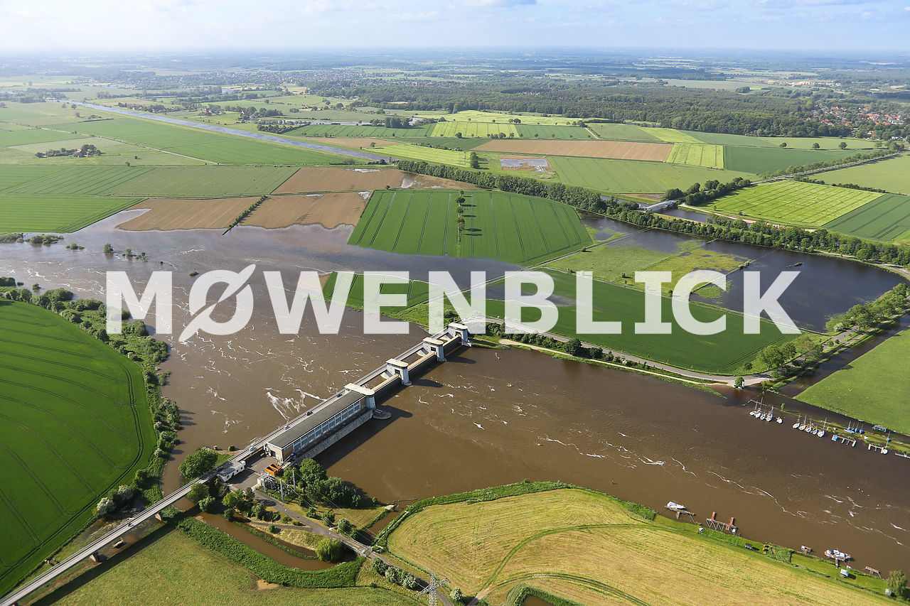 Weserkraftwerk Luftbild