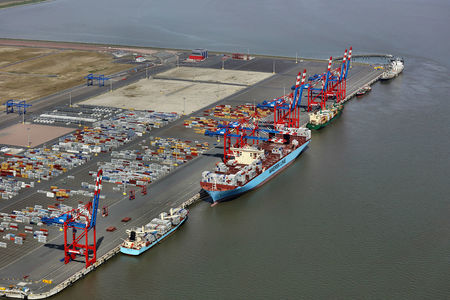 Luftbild Jade Weser Port