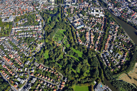 Luftaufnahme Schloßgarten