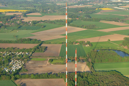 Luftaufnahme Sendertechnik