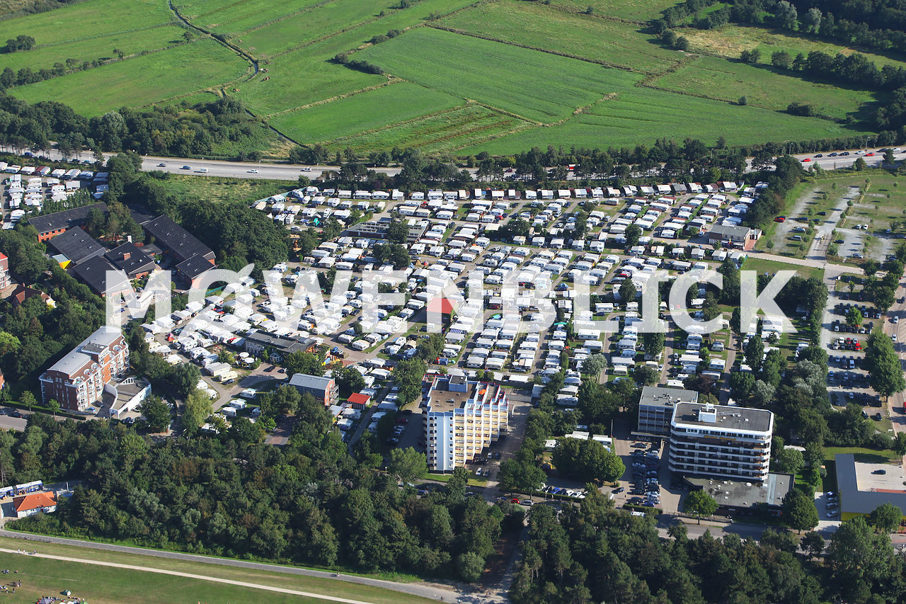 Terassenhaus Camping Wattenlöper Luftbild