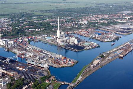 Luftaufnahme Bremen Häfen Industriehäfen