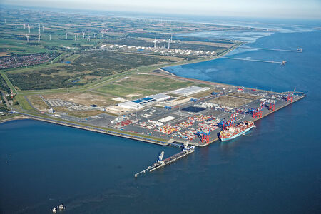 Luftaufnahme Jade Weser Port