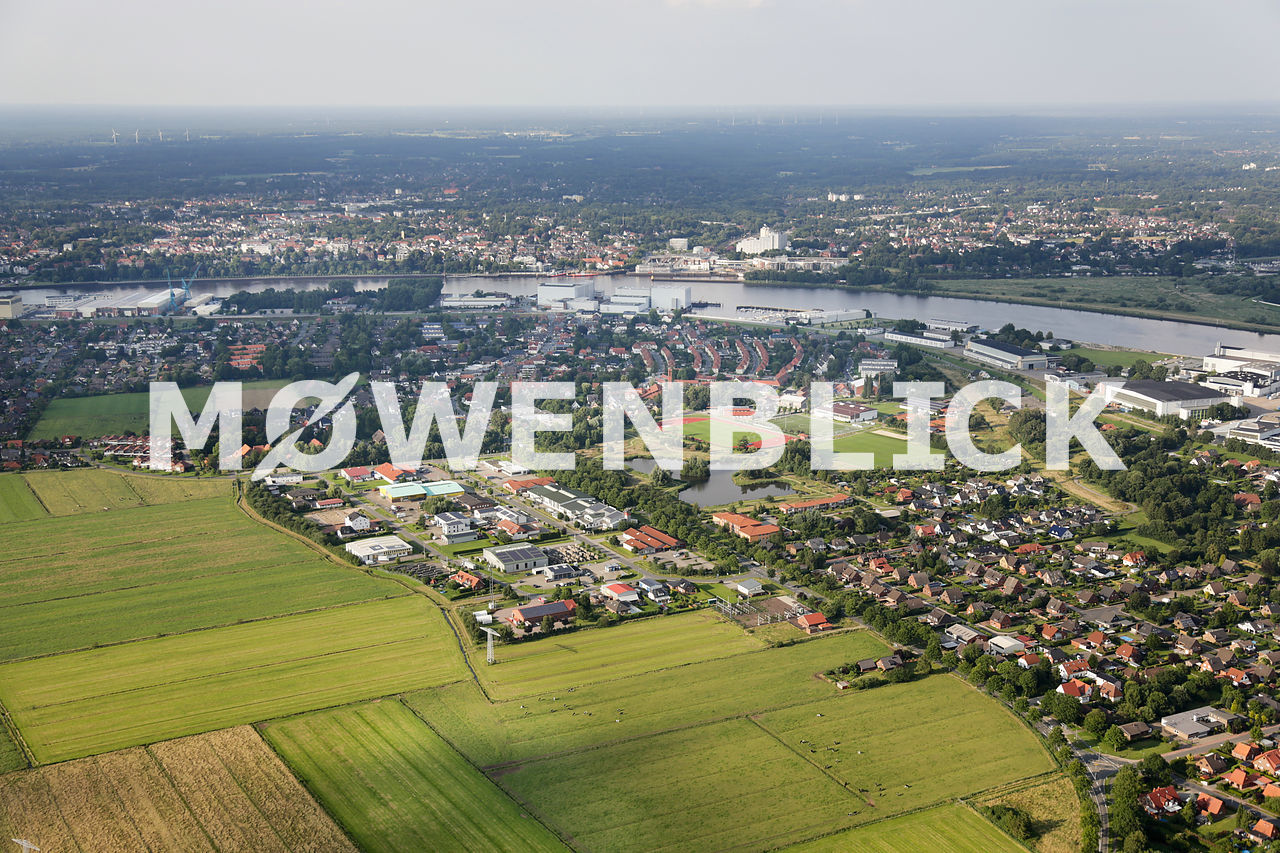 Lemwerder an der Weser Luftbild