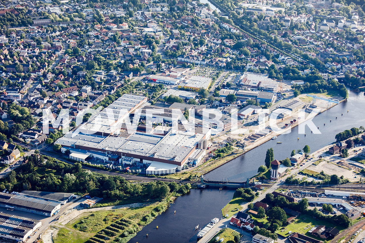 Rhein Umschlag Luftbild
