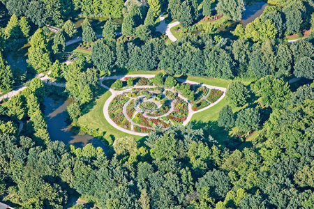 Luftaufnahme Rosengarten