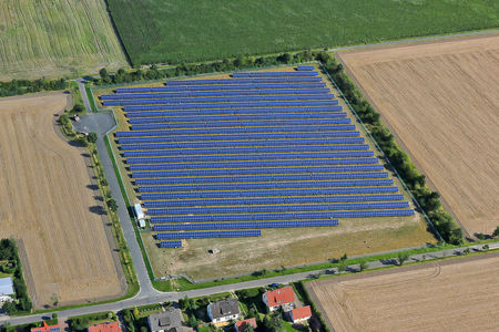 Luftaufnahme Der Solarpark