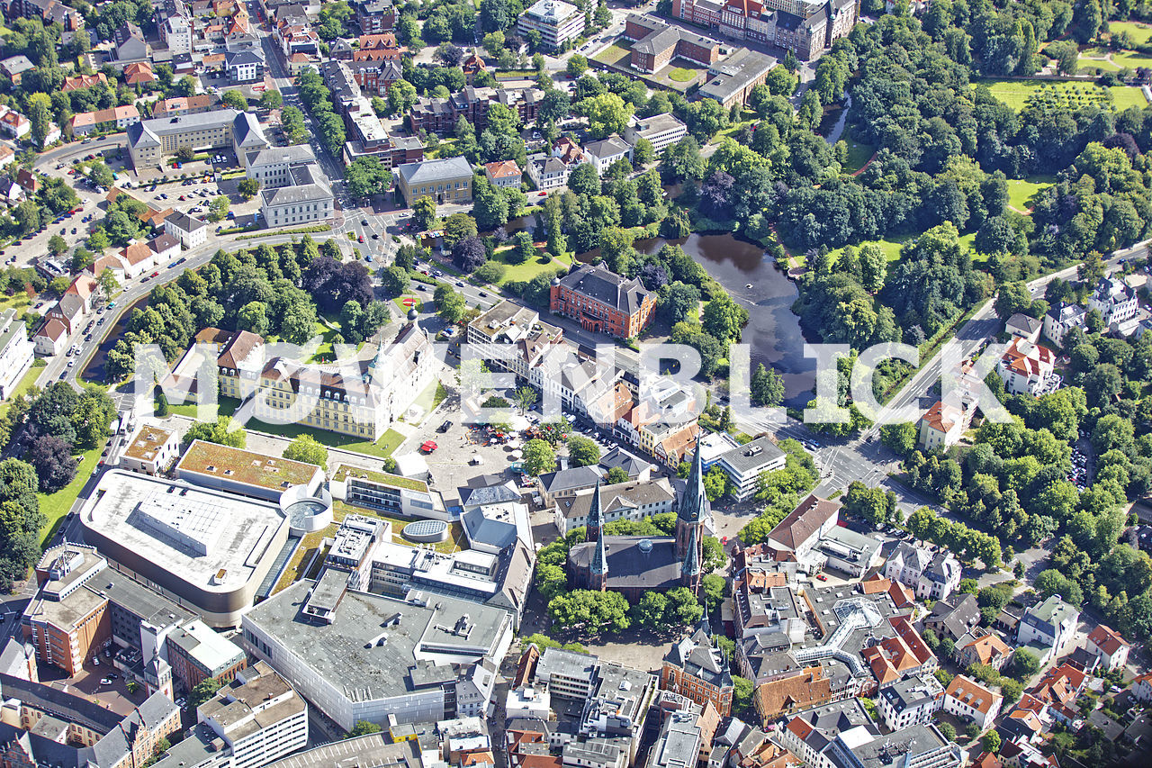 Schloßplatz Innenstadt Luftbild