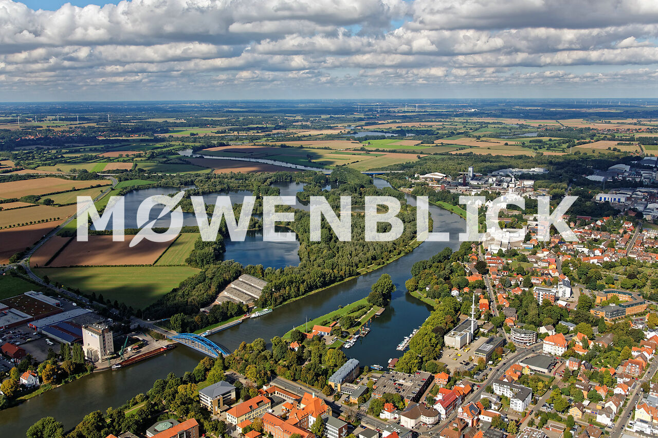 Die Weser Luftbild
