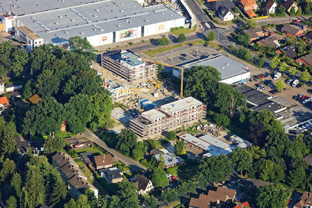 Luftaufnahme Baustelle Kielweg