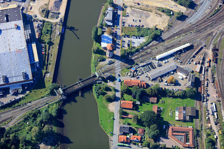 Luftaufnahme Bahnstrecke Oldenburg