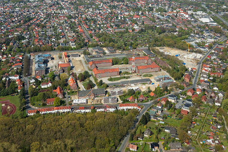 Luftaufnahme Donnerschwee Kaserne Baustellen