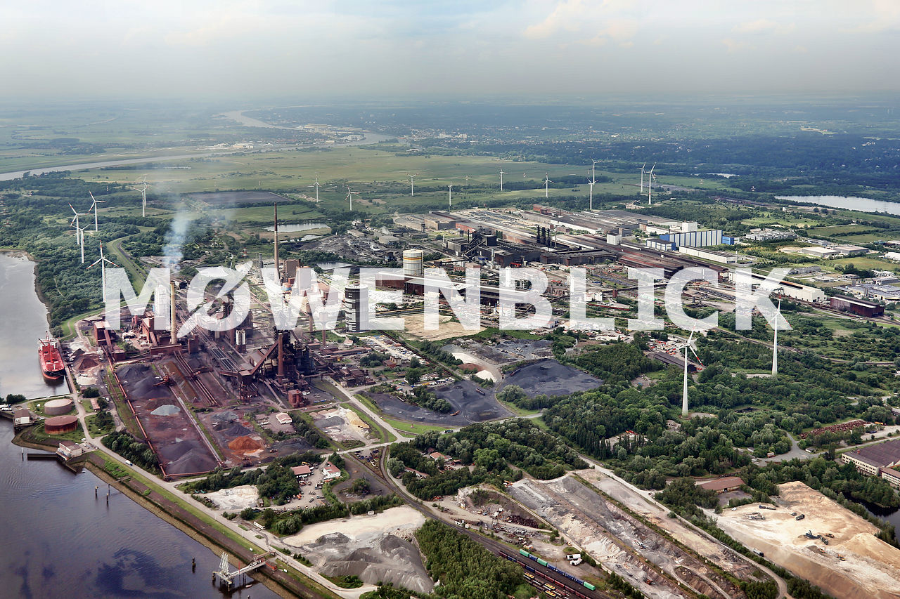 Stahlwerk ArcelorMittal Luftbild