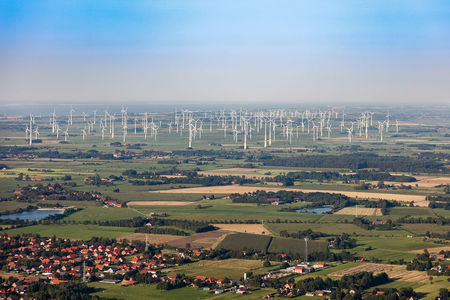Luftaufnahme Windpark