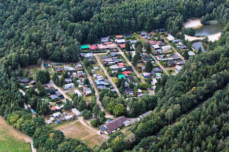 Luftaufnahme Campingplatz