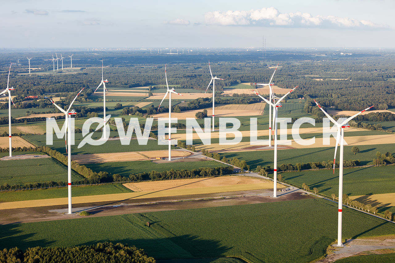 neuer Windpark Luftbild