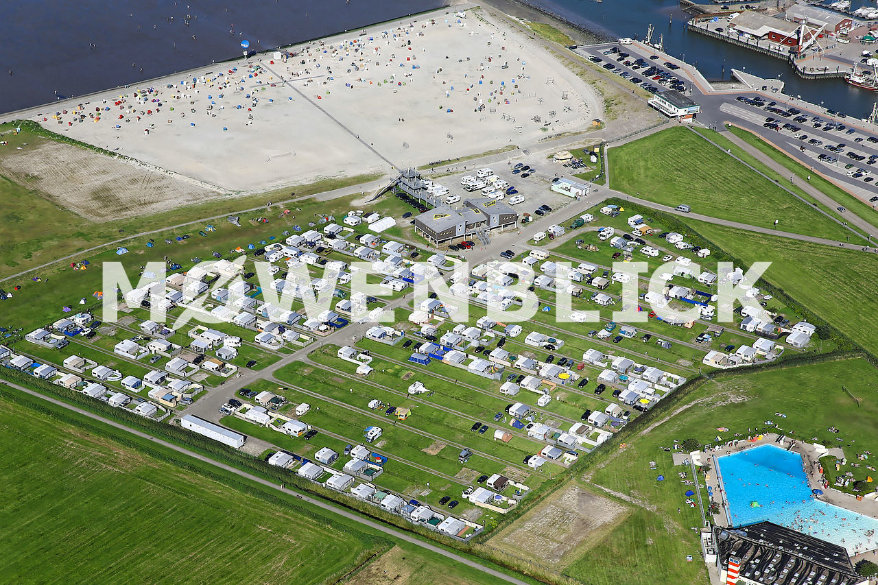 Campingplatz am Nordseestrand Luftbild