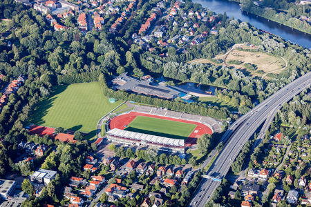 Luftaufnahme Stadion Marschweg