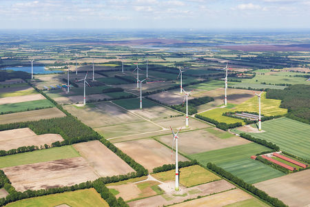 Luftaufnahme Windpark Kühnemoor