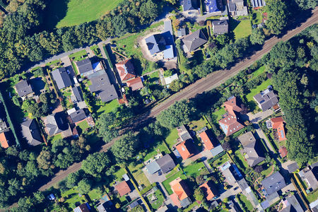 Luftaufnahme Gabelweg Querweg