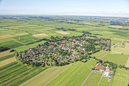 Luftaufnahme von Ovelgönne
