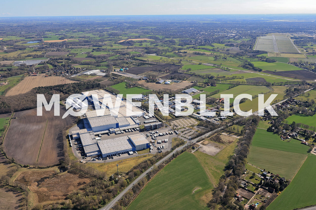 EDEKA Logistikgesellschaft Westerholtsfelde Nord in Neuenkruge EDEKA Logistikgesellschaft Westerholtsfelde Nord Luftbild