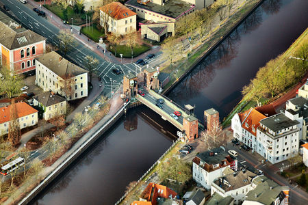 Luftaufnahme Cäcilienbrücke